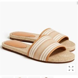 J. Crew espadrille slides size 9